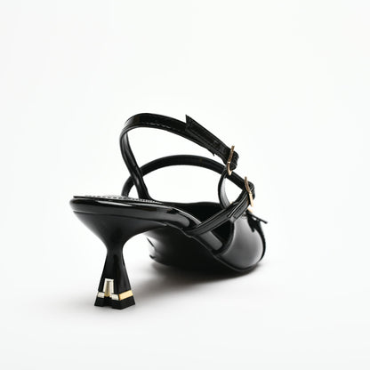 Asta Kısa Topuklu Tokalı Rugan Stiletto