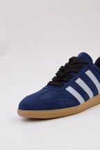 Benard Striped Leather Sneakers