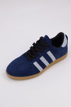 Benard Striped Leather Sneakers
