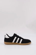Benard Striped Leather Sneakers