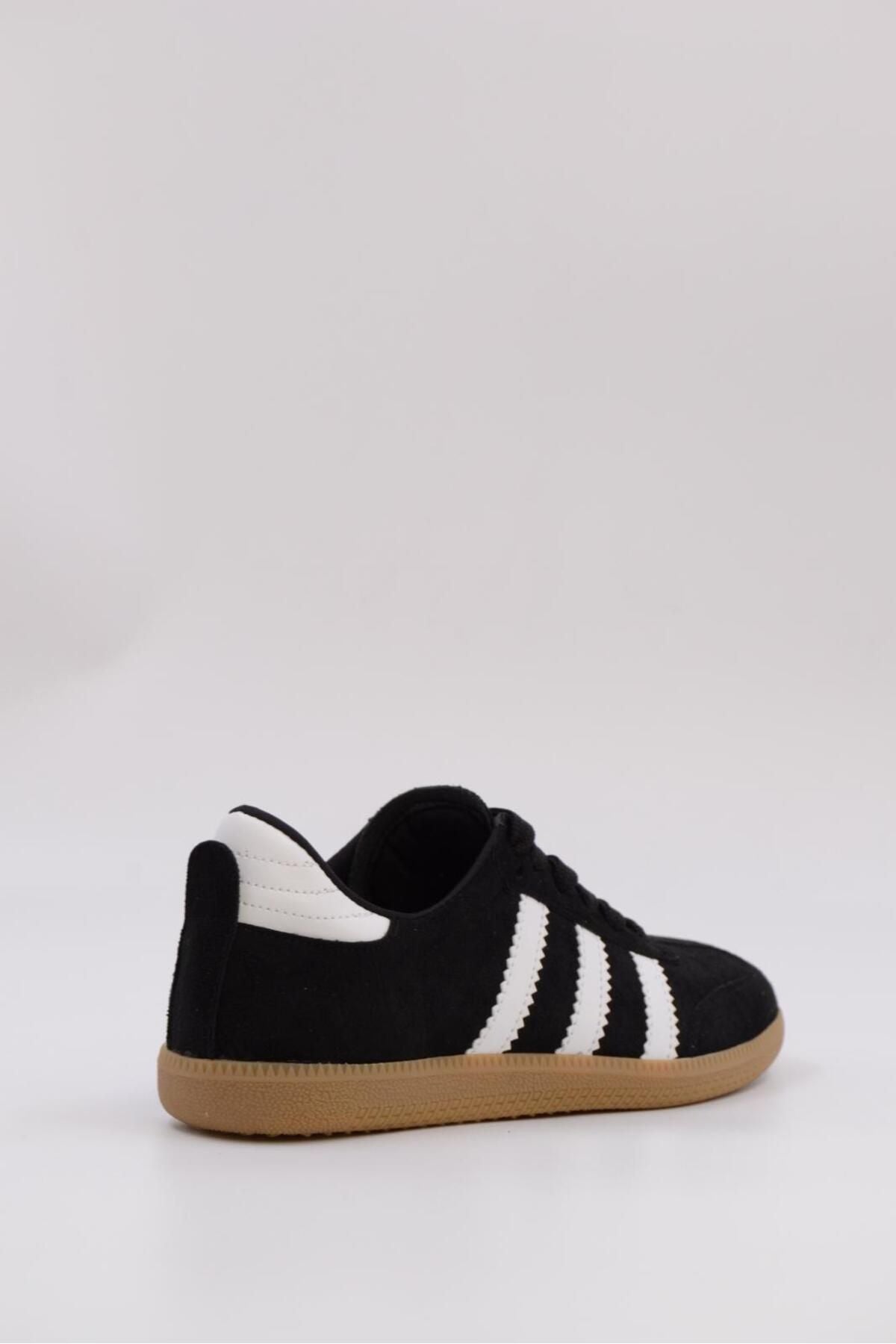 Benard Striped Leather Sneakers