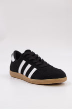 Benard Striped Leather Sneakers