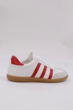 Benard Striped Leather Sneakers