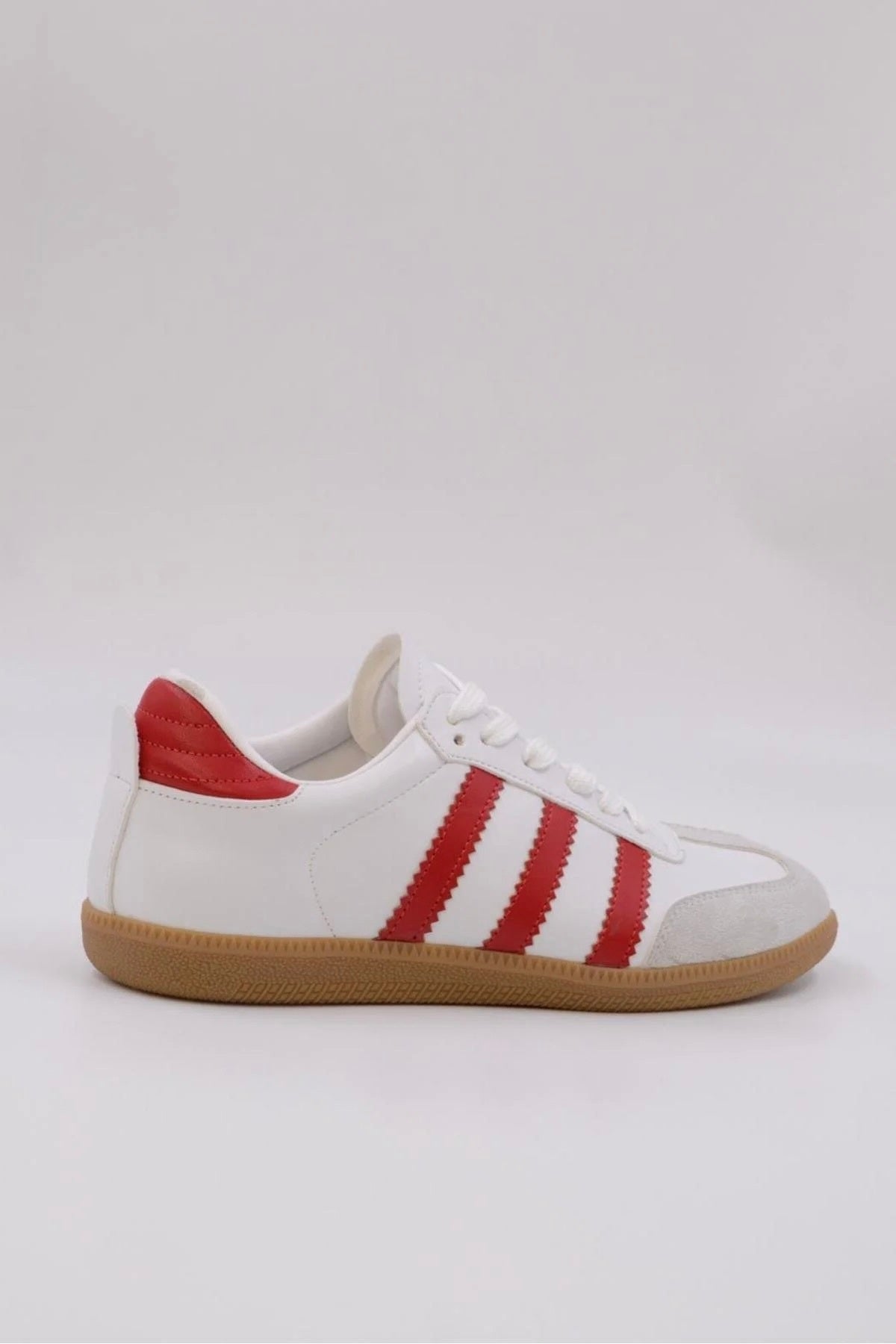 Benard Striped Leather Sneakers
