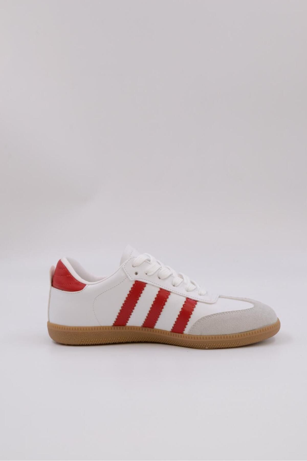 Benard Striped Leather Sneakers
