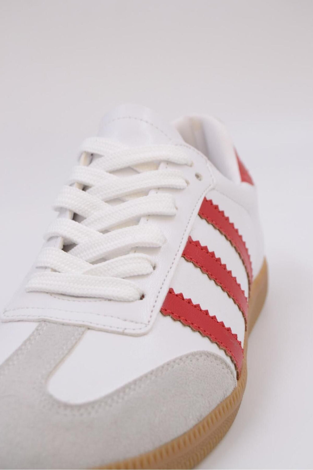 Benard Striped Leather Sneakers