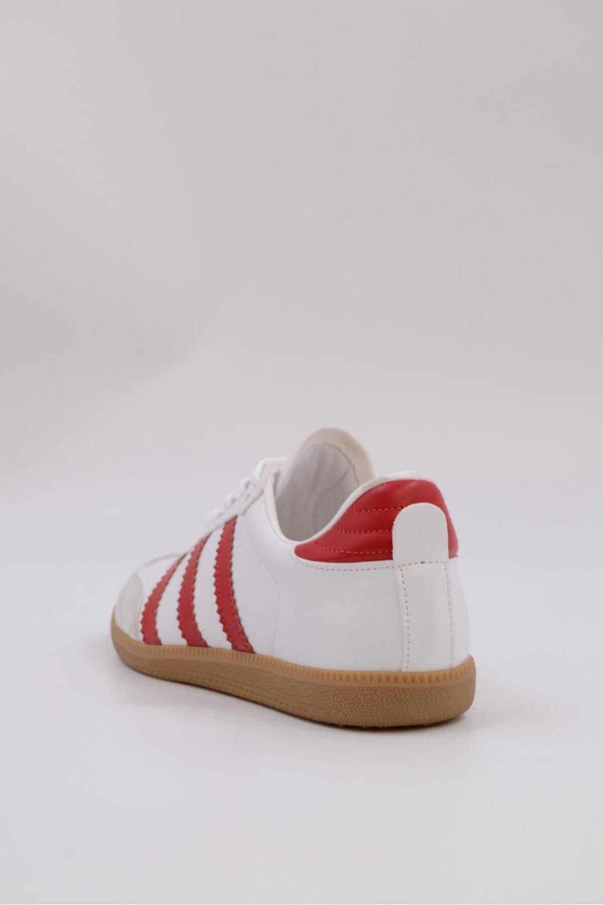 Benard Striped Leather Sneakers