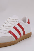 Benard Striped Leather Sneakers