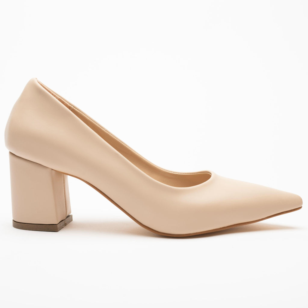 Charlotte Klasik Kalın Topuk Kadın Stiletto