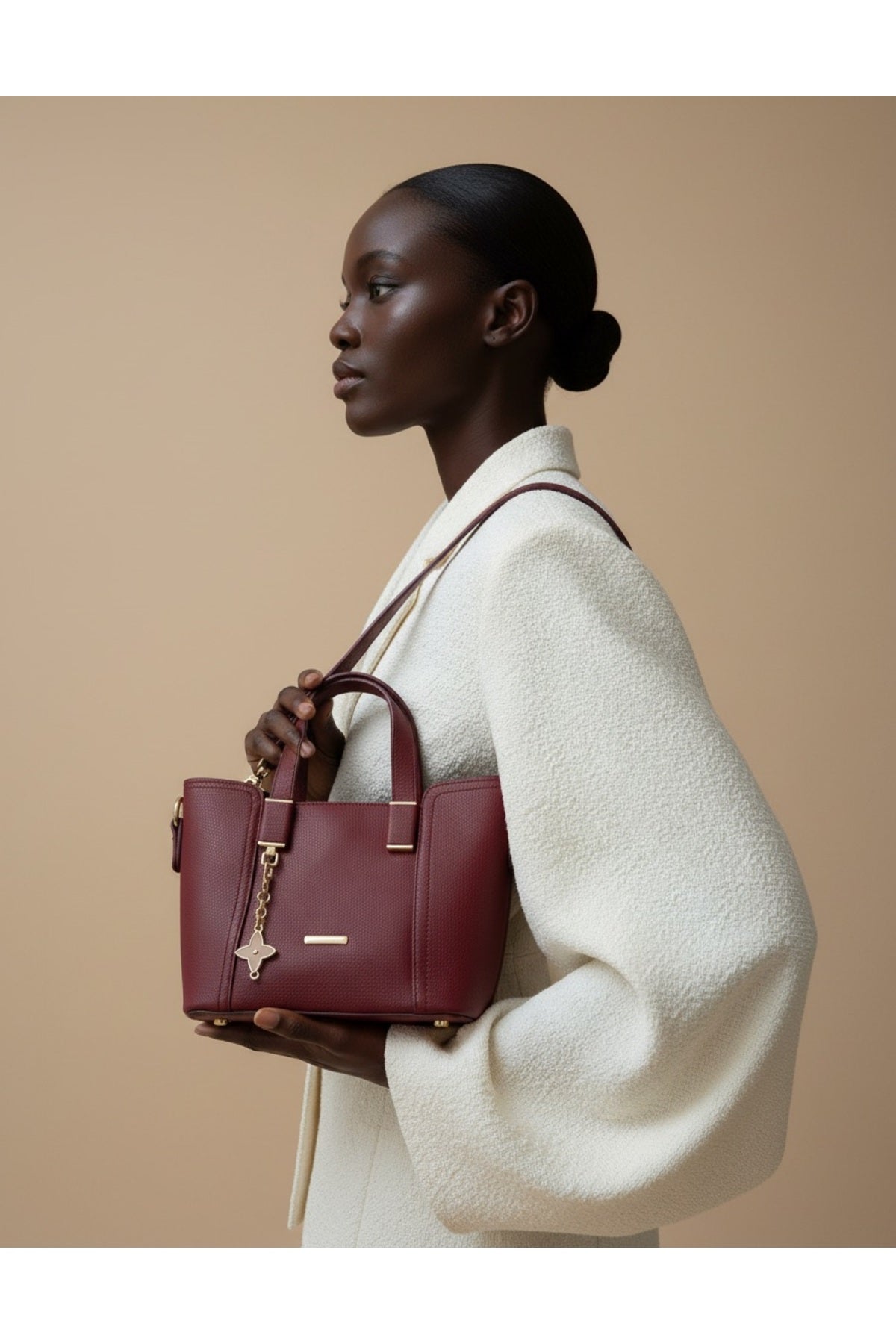 Charm Detaylı Mini Tote Çanta
