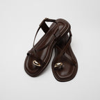 Cosima Gold Buckle Women's Sandals