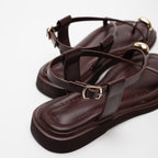 Cosima Gold Buckle Women's Sandals