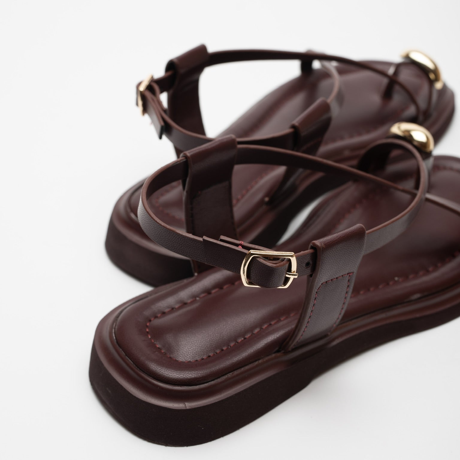 Cosima Gold Buckle Women's Sandals