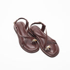 Cosima Gold Buckle Women's Sandals