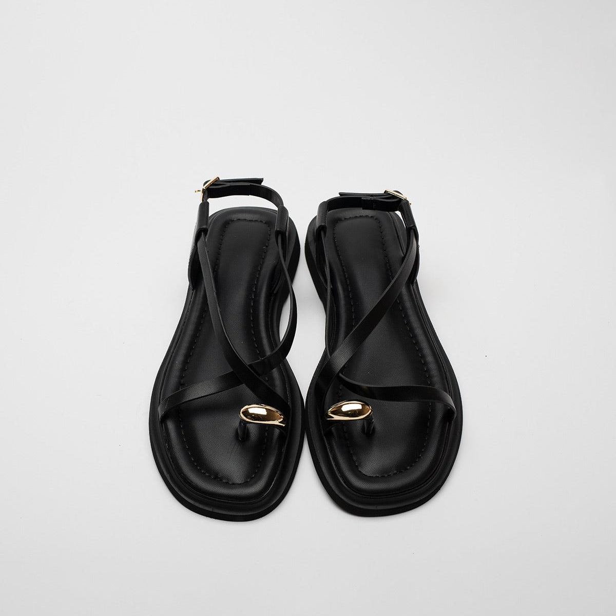 Cosima Gold Buckle Women's Sandals