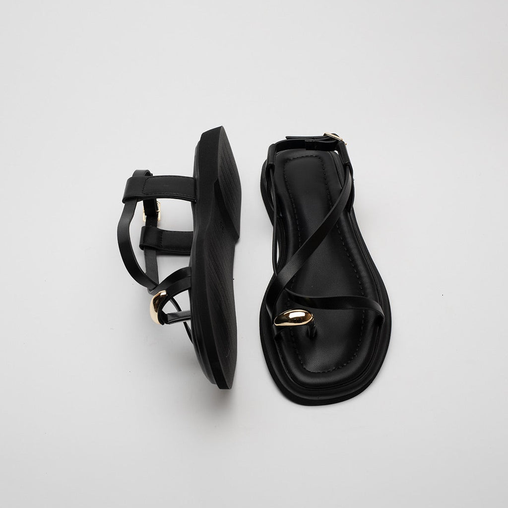 Cosima Gold Buckle Women's Sandals