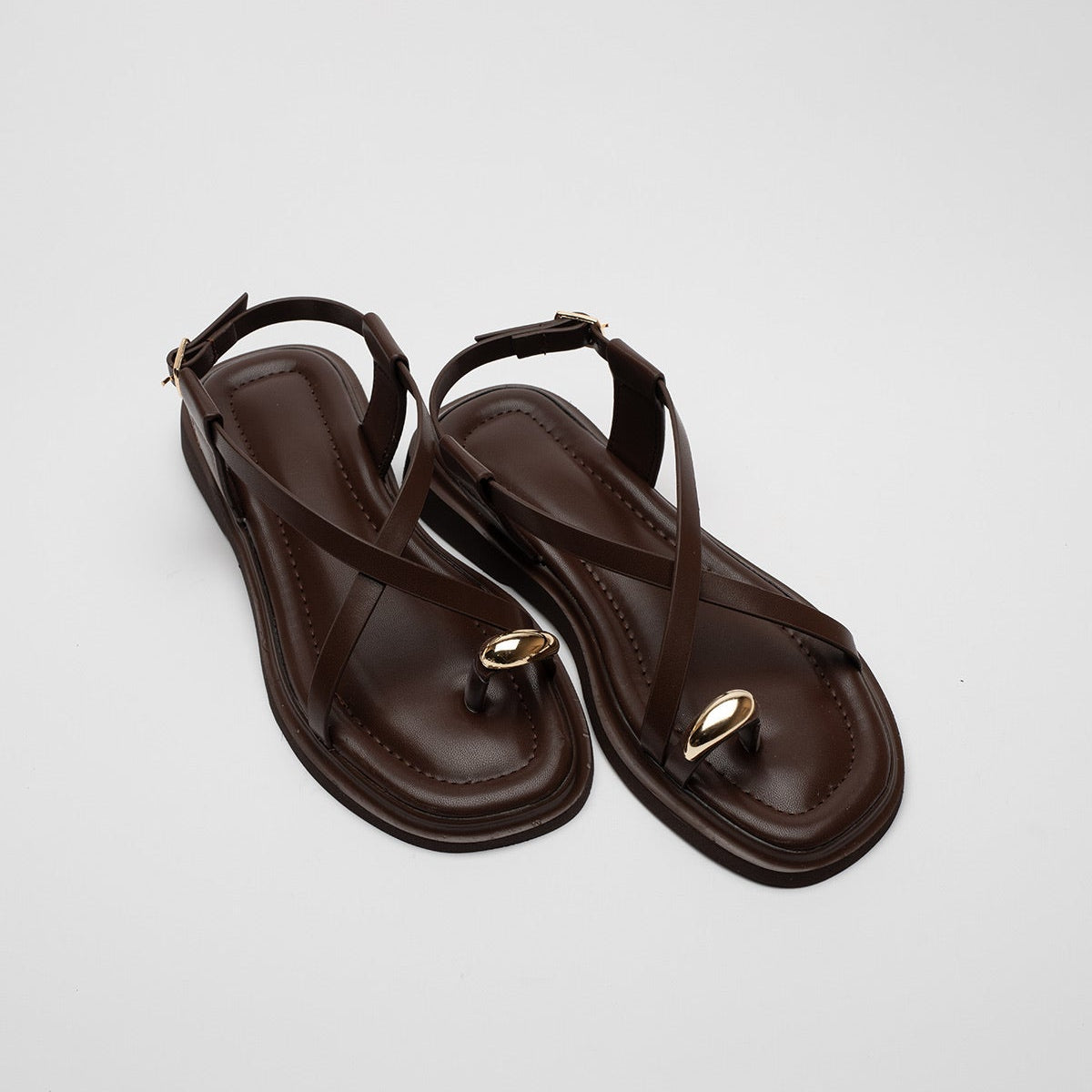 Cosima Gold Buckle Women's Sandals