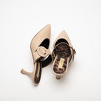 Debora Taş Detaylı  Yüksek Topuk Kadın Terlik Ayakkabı