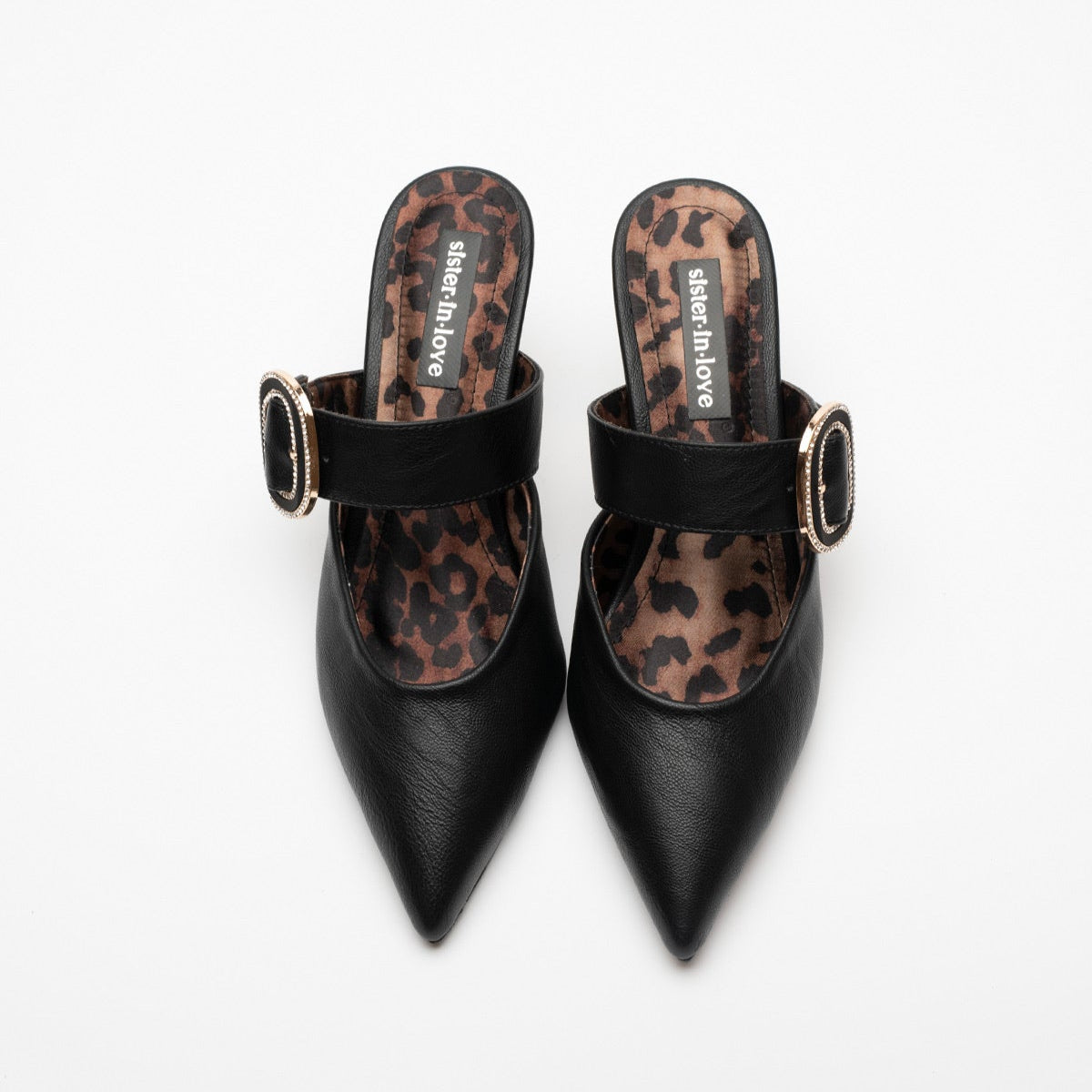 Debora Stone Detailed High Heel Women's Slipper Shoes