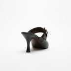 Debora Taş Detaylı  Yüksek Topuk Kadın Terlik Ayakkabı