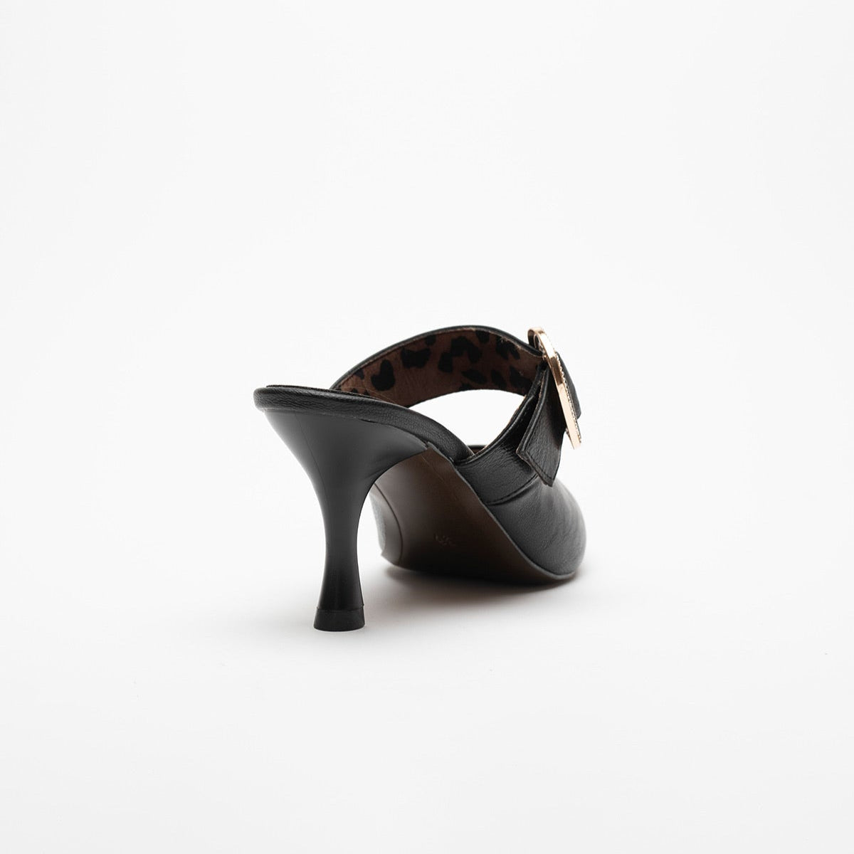 Debora Stone Detailed High Heel Women's Slipper Shoes