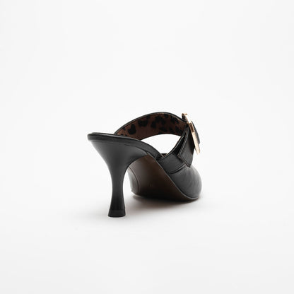 Debora Taş Detaylı  Yüksek Topuk Kadın Terlik Ayakkabı