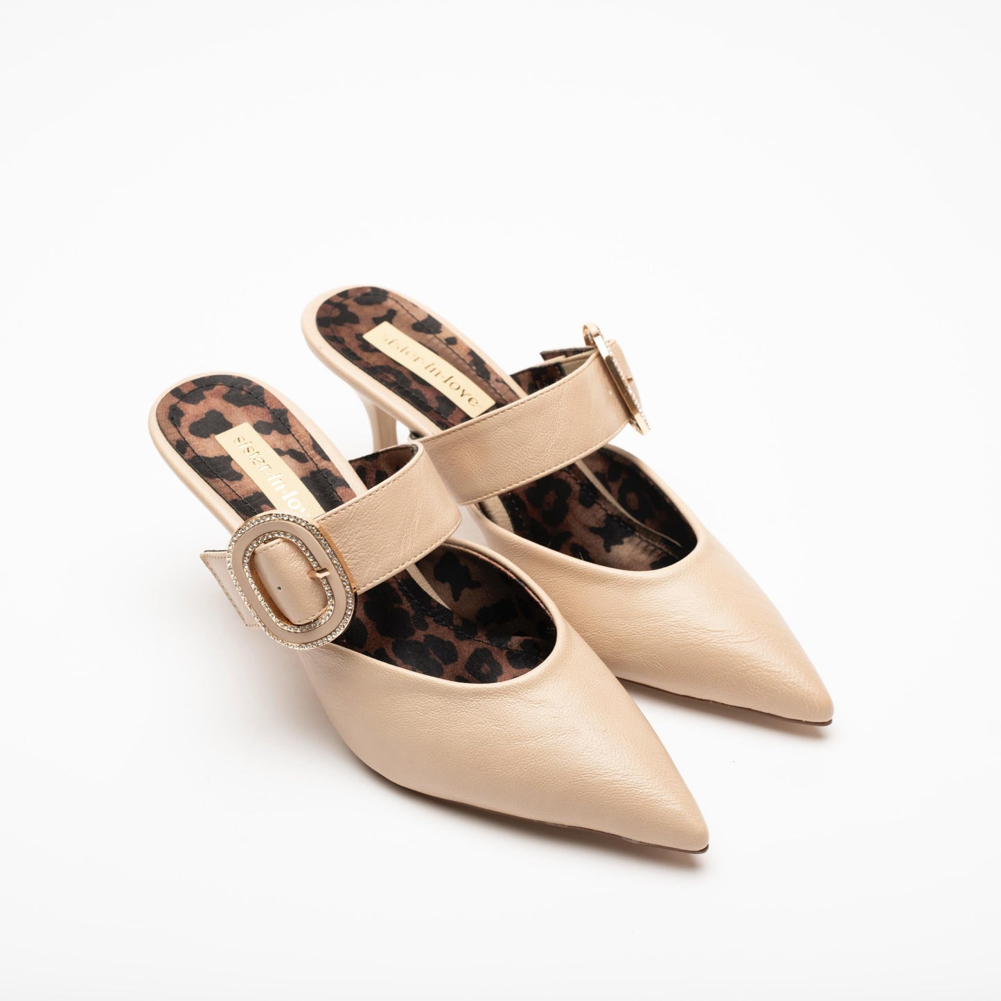 Debora Taş Detaylı  Yüksek Topuk Kadın Terlik Ayakkabı