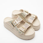 Elena Rhinestone Thick Sole Women's Slippers