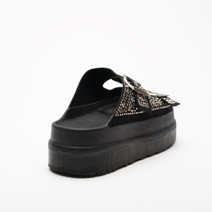 Elena Rhinestone Thick Sole Women's Slippers