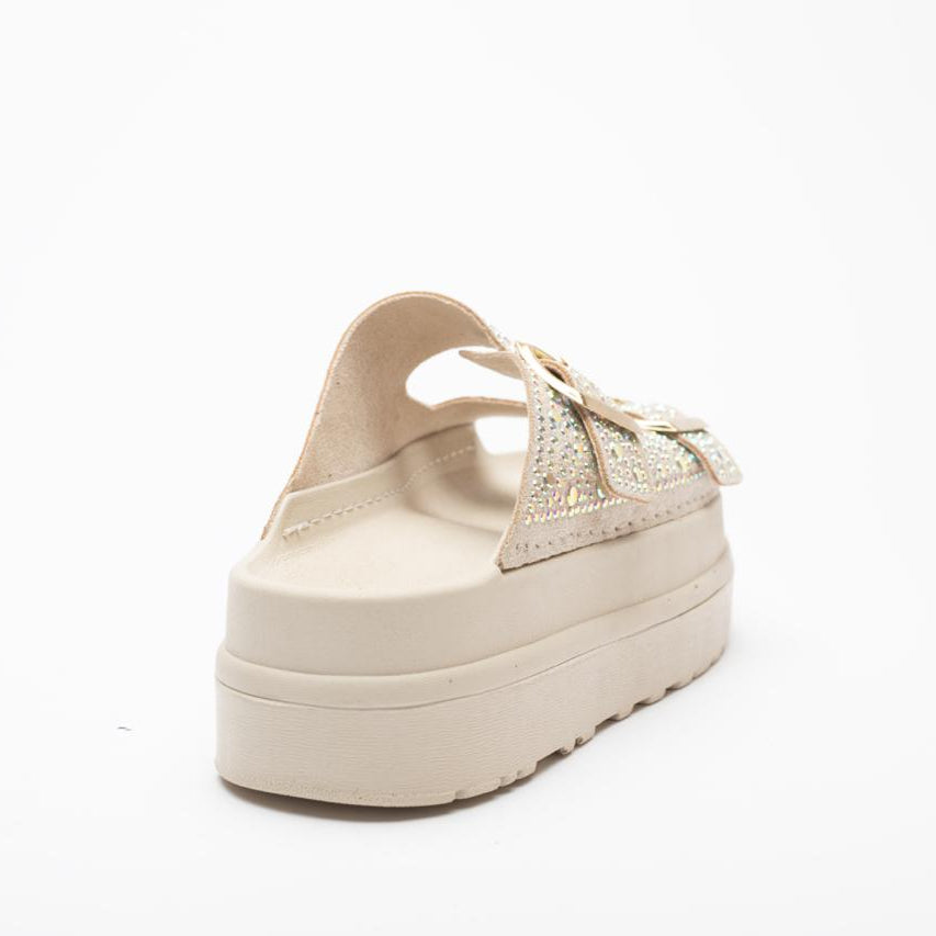 Elena Rhinestone Thick Sole Women's Slippers