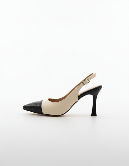 Elenor Renk Kontrastlı Stiletto