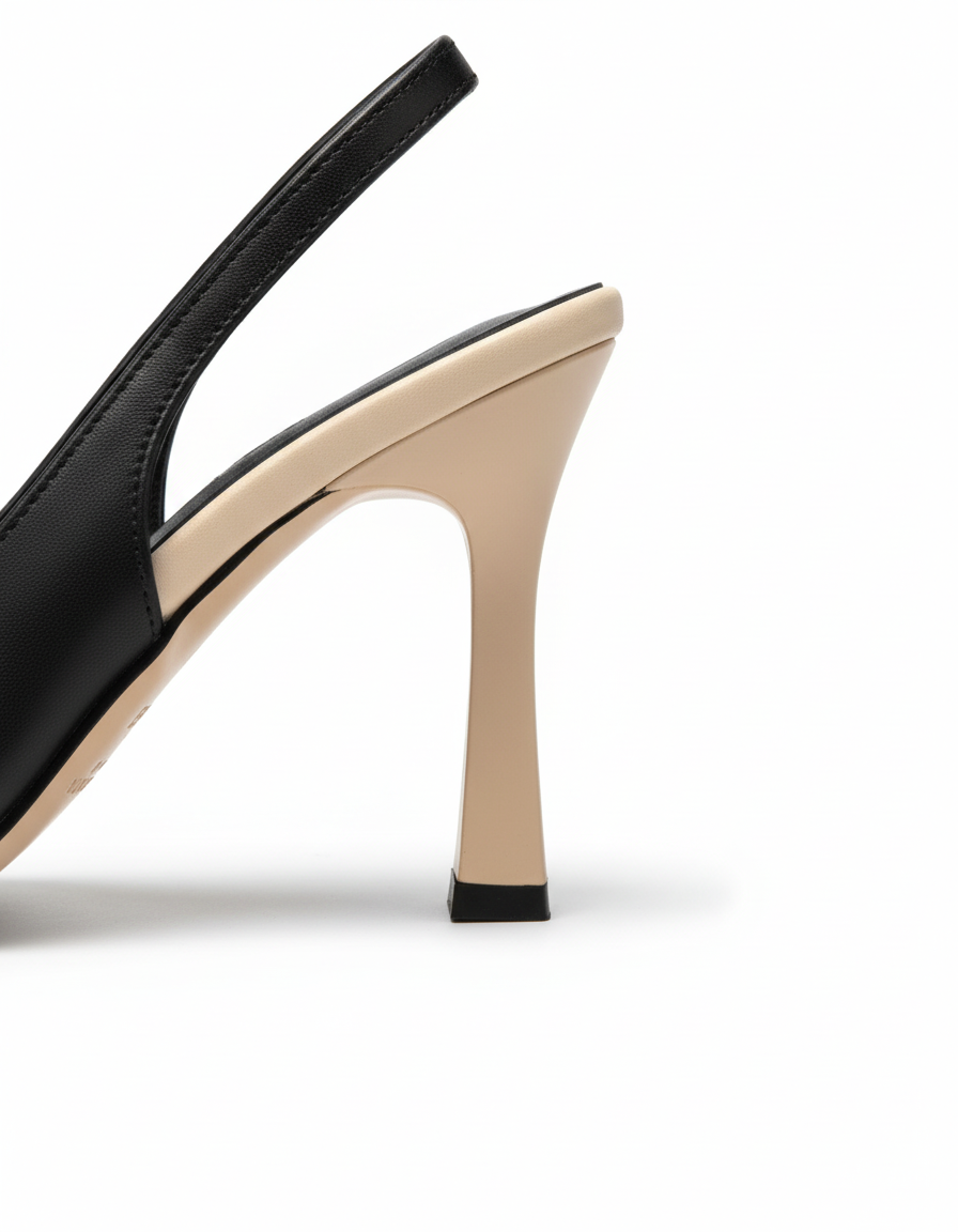 Elenor Renk Kontrastlı Stiletto