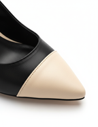 Elenor Renk Kontrastlı Stiletto