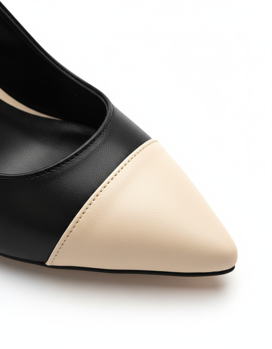 Elenor Renk Kontrastlı Stiletto