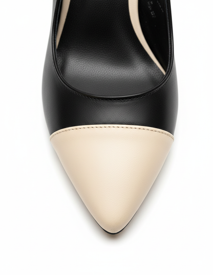 Elenor Renk Kontrastlı Stiletto