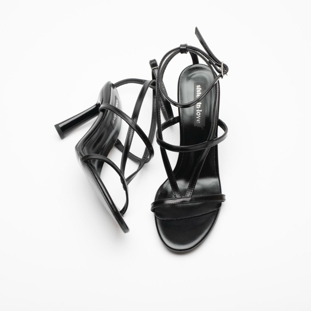 Elvira İnce Bantlı Topuklu Ayakkabı