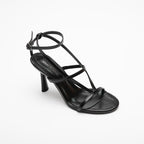 Elvira İnce Bantlı Topuklu Ayakkabı