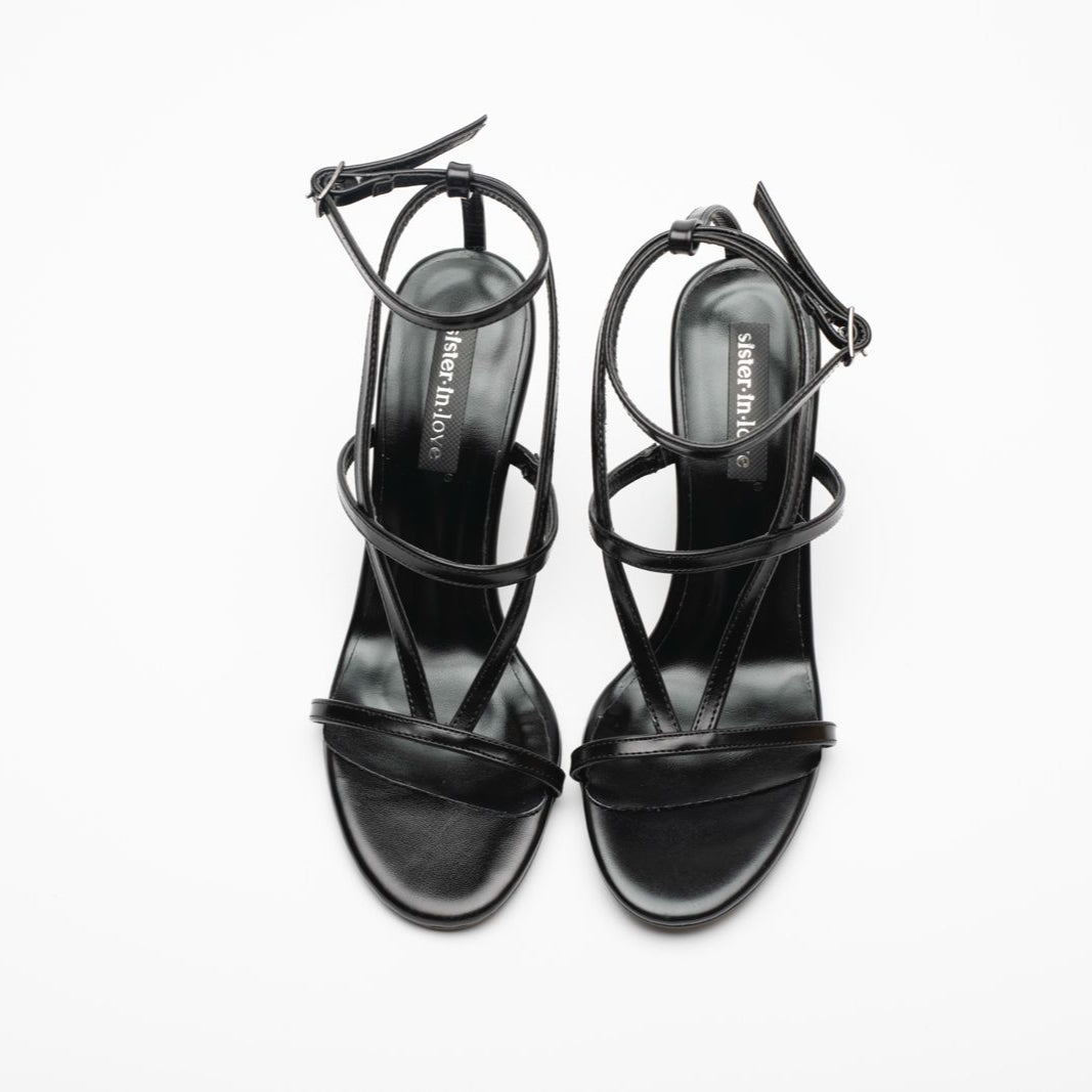 Elvira İnce Bantlı Topuklu Ayakkabı