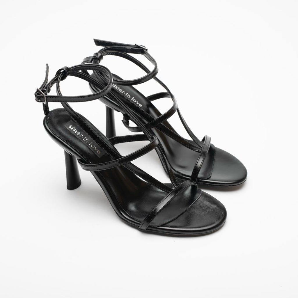 Elvira İnce Bantlı Topuklu Ayakkabı