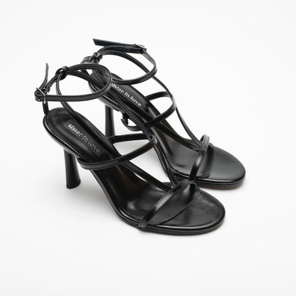 Elvira İnce Bantlı Topuklu Ayakkabı