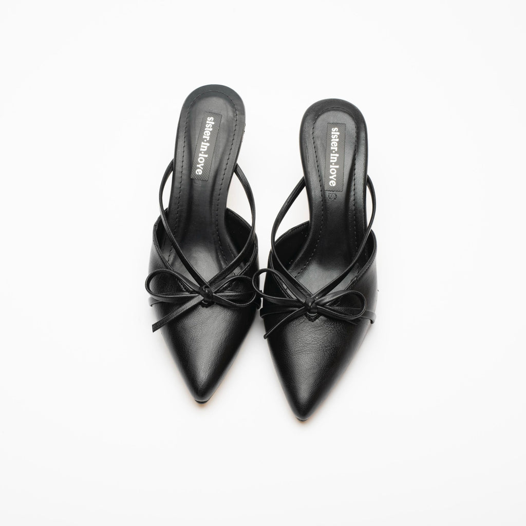 Fiorella Kurdele Detaylı Yüksek Topuk Kadın Terlik Ayakkabı