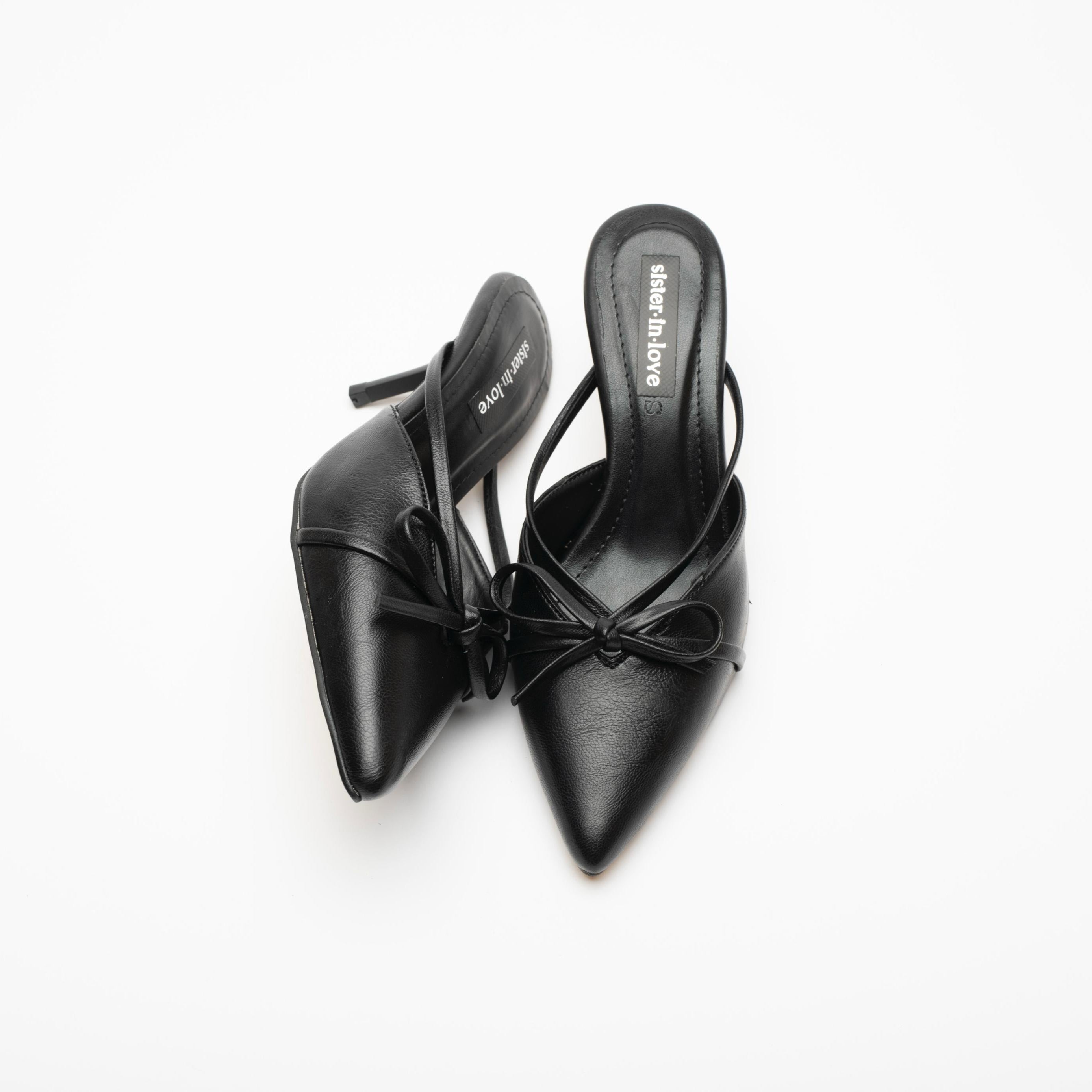 Fiorella Ribbon Detail High Heel Women's Slippers