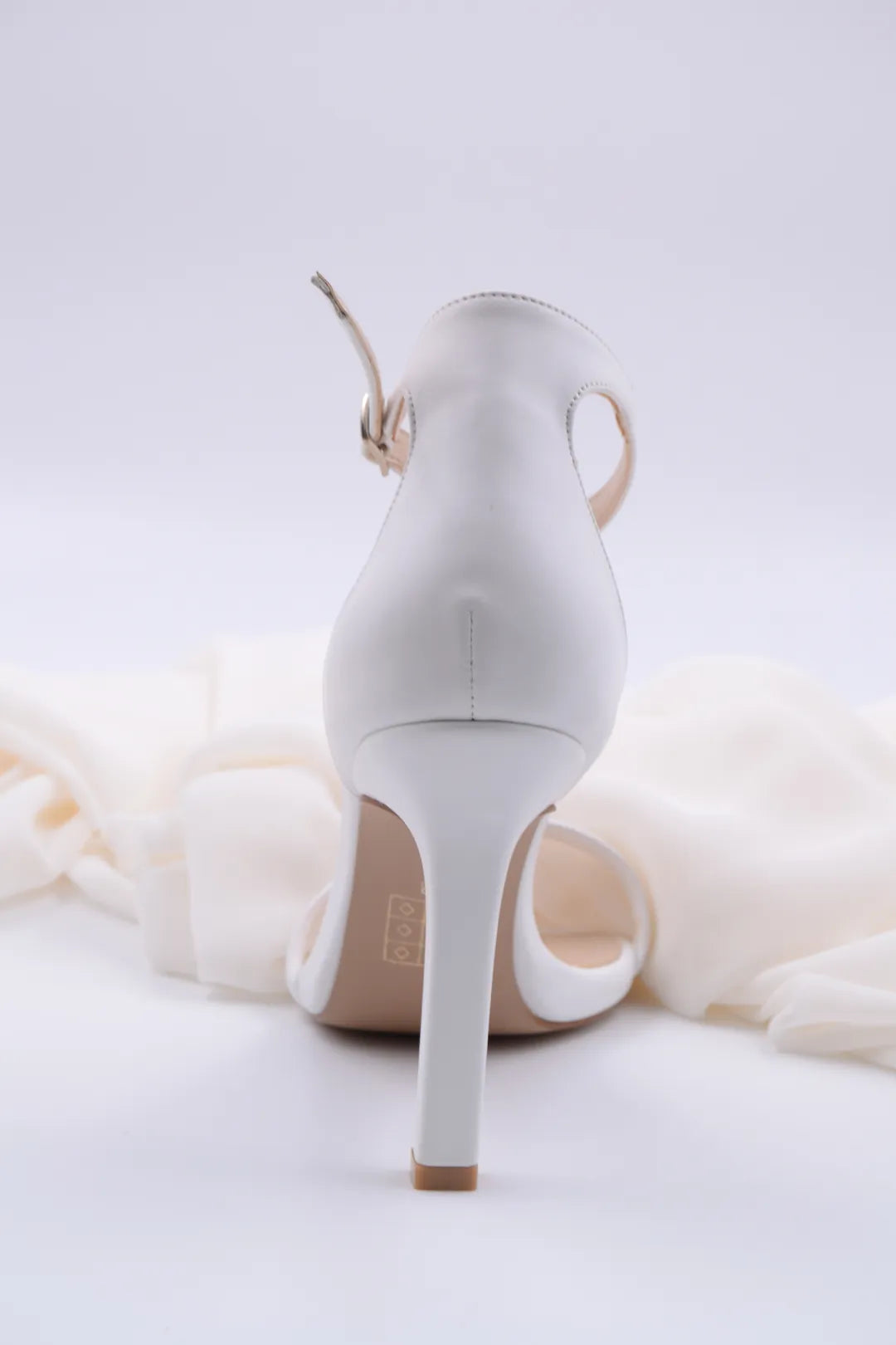 Jasmine Single Strap High Heel White Women's Shoes