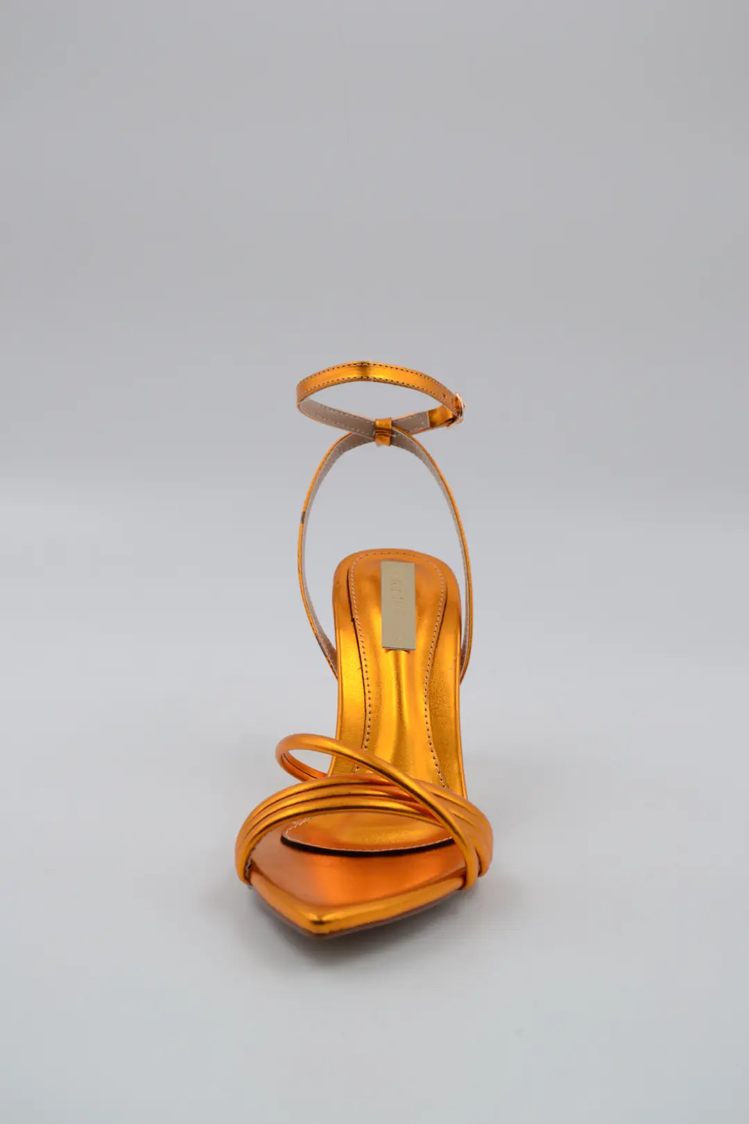 Sophie Metalik Geometrik Topuk Detay Yüksek Kadın Stiletto