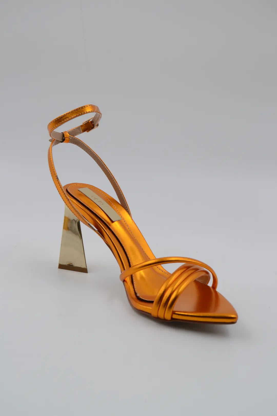 Sophie Metallic Geometric Heel Detail High Women's Stiletto 