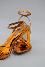 Sophie Metallic Geometric Heel Detail High Women's Stiletto 