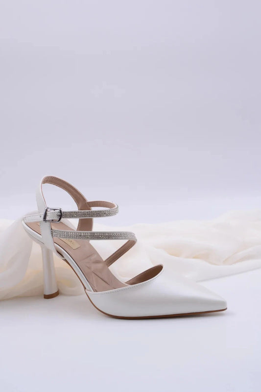 Angelina Zirkon Taş Detaylı İnci Kadın Stiletto