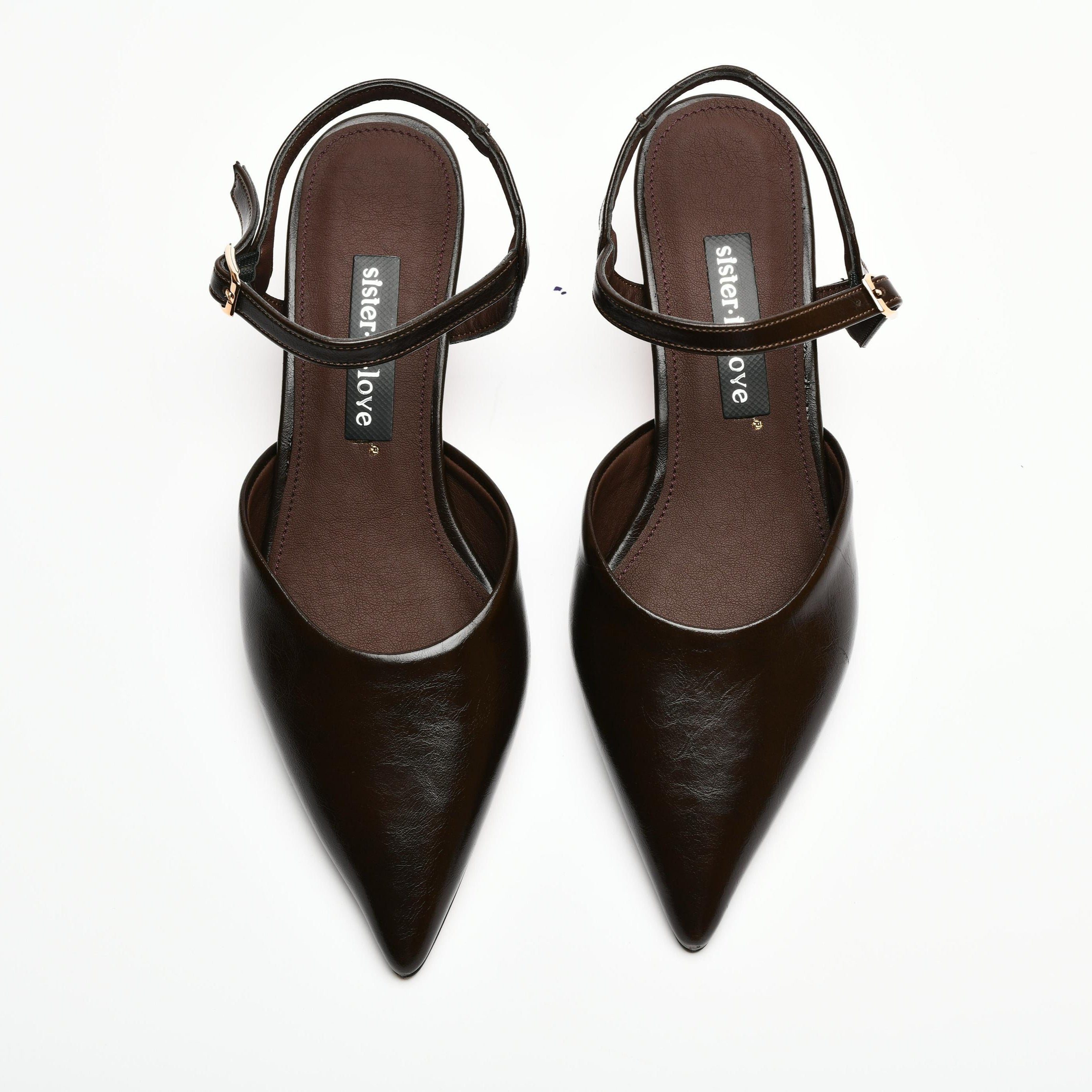 Imelda – Signature Mocha Backless Stiletto