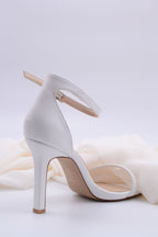 Jasmine Single Strap High Heel White Women's Shoes