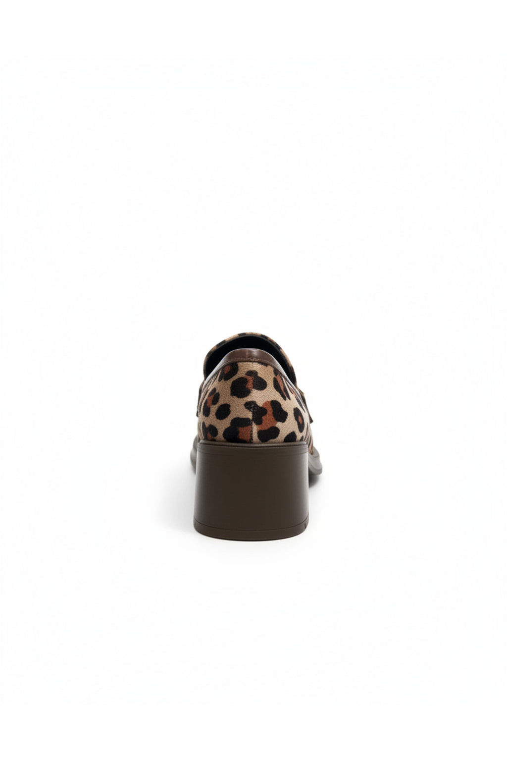 Jolie Leopar Süet Topuklu Kadın Loafer